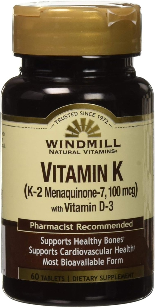 D3 60 Tabletler ile K2 Vitamini (MK7)