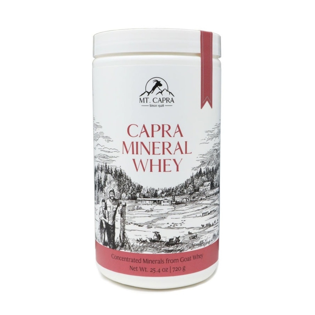 Mt. Capra Mineral Whey | Bütün Bir Gıda, Bio-Available Mineral/Electrolyte Toz Supplement Goat Milk Whey, Rich in P properties, alkalining | 28 Hizmet - 25.4 oz