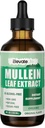 Lungs için Mullein Drops - Lung Cleanse & Detox - Vegan Mullein Leaf Extract Liquid Tincture, Support for Respiratory, Immune, Digestive System, Natural Herbal Supplement, Non-GMO,4 FL OZ