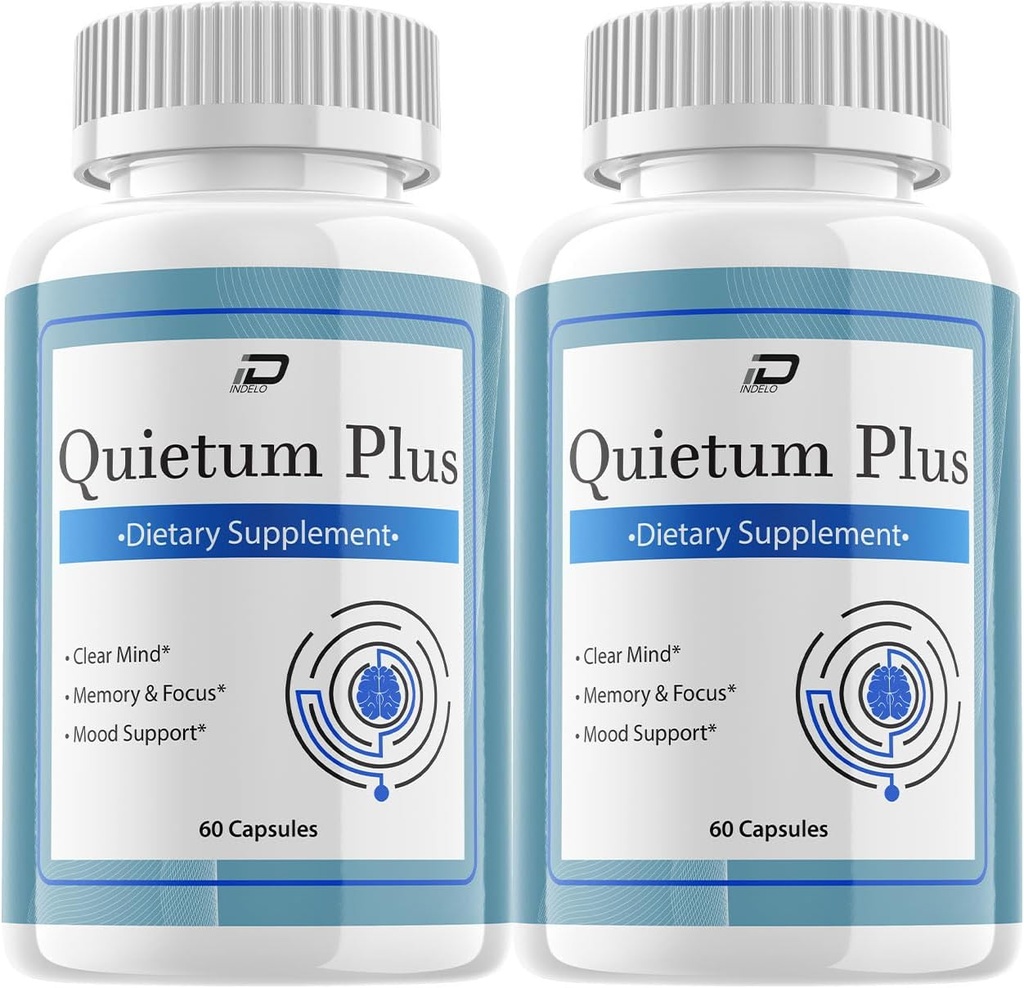 Quietum Plus κάψουλες συμπλήρωμα εγκεφάλου – All-Φυσική μέγιστη δύναμη Φόρμουλα για ενισχυμένη μνήμη και χάπια εστίασης, υποστήριξη και σχόλια QuietumPlus (2 συσκευασία – 120 κάψουλες)