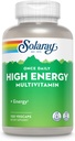 SOLARAY High Energy Multivitamin | Daily, Timed-Release Formula | Tüm Yiyecek & Herb Base | Non-GMO