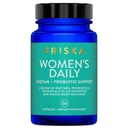 FRISKA Women's Daily Digestive Enzyme ve Probiyotiks Supplement, Advanced Natural Support for Women Digestive Health, Fights Bloating, Eases Digestion, Supports Nutrient Ab component, 30 Capsules