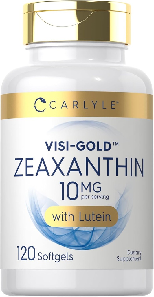 Carlyle Zeaxanthin 10 mg | 120 Softgels | Eye Health Support with Lutein | Non-GMO, Gluten Free Supplement Supplement Supplement