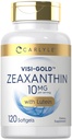 Carlyle Zeaxanthin 10 mg | 120 Softgels | Eye Health Support with Lutein | Non-GMO, Gluten Free Supplement Supplement Supplement