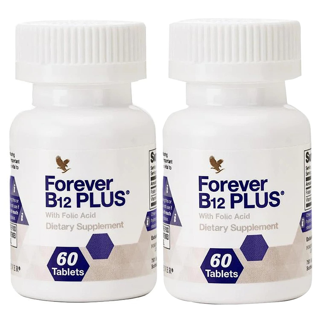 Sonsuz Yaşam - B12 Plus - Enerji için Temel B Vitaminleri, Immune Support ve Red Blood Hücre Sağlığı - Vegan, Vejetaryen ve Gluten-Free - 120 Tabletler