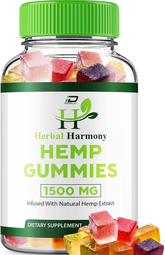 Herbal Harmony Erkekler ve Kadınlar için Gummies - Herbal Harmony Gummy, Herbal Harmony Hemp Extract ile birleşti, Herbal Harmony Natural Hemp Supplement Yorumlar (1 Pack - 60 Gummies)