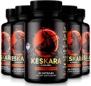 (5 Pack) χάπια Keskara για άνδρες, κάψουλες Keskara, συμπλήρωμα αρσενικών Keskara, υποστήριξη Premium απόδοσης, φυσική φόρμουλα για την ανάπτυξη των μυών και τη συνολική υγεία, επίσημες κριτικές (300 κάψουλες)