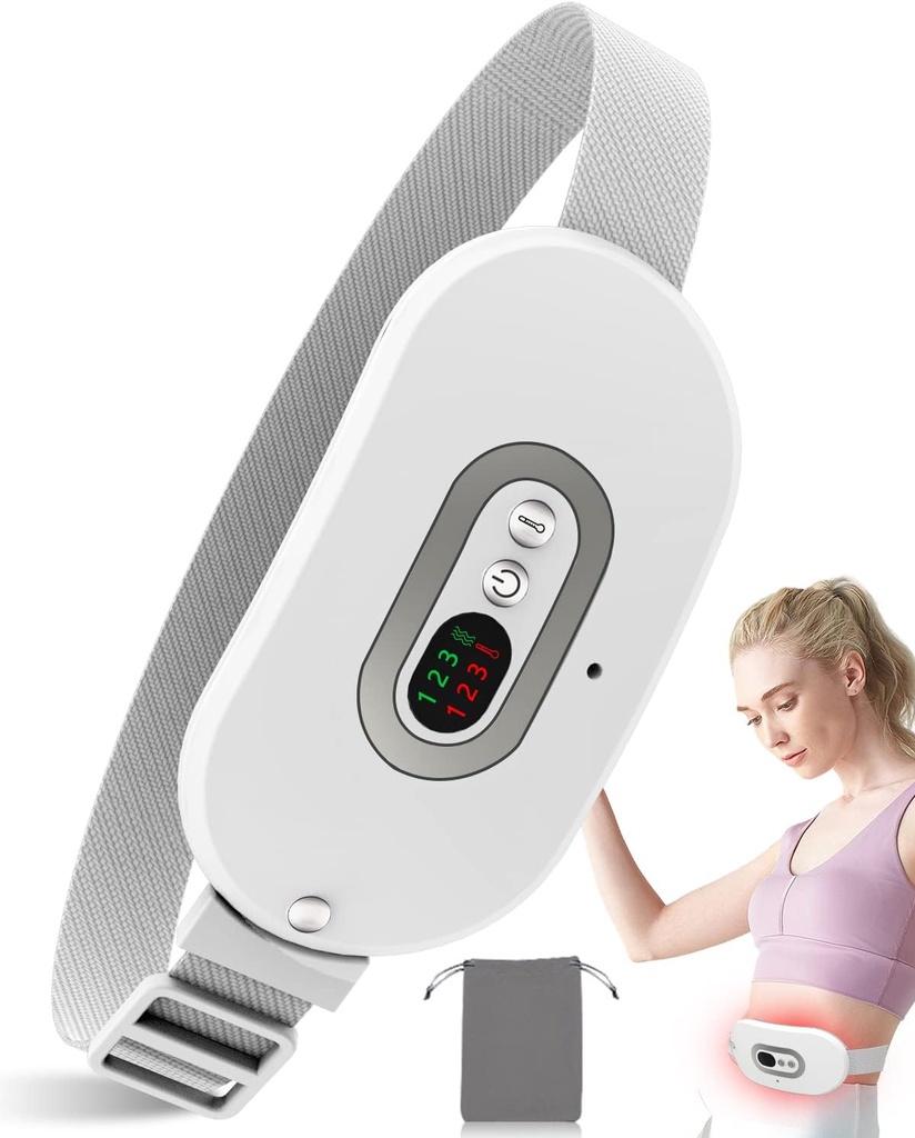 Isıtma Pad for Period Cramps FSA HSA Eable Onaylandı, Menstrual Cramp Relief için Portatif Isıtma Pad, 3 Heat Levels for Back,Belly,Stomach,Gifts Women Girls Girls