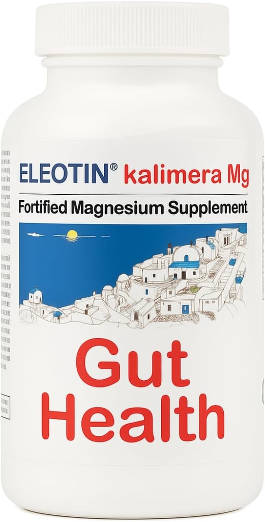 Eleotin Kalimera | Herbal Gut Health | Kolon Detox ve Cleanse | Düzenli Sağlıklı Bowel Hareketi | Constipation and Bloating Relief | Celery, Aloe Vera, Alfalfa, Lingzhi Mushroom | 90 Capsules