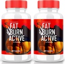 (2 Pack) Fat Burn Active Pills, Fat Burner Active Advance Keto Formula - Advanced Weight Loss Support, All Natural Keto Supplement, Fat Burn Keto Vitamins, FatBurn Keto Active Reviews (120 Capsules)