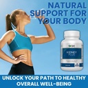 Well of Life: Kidney Plus 600mg with Cranberry Extract, Astragalus Root, Java Tea-Leaf & antioksidanlar for General Well-Being, Helps Health Kidney Function & Urinary Tract Wellness, 60 Capsules