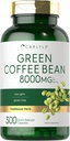 Carlyle Green Coffee Bean Extract | 8000 mg | 300 Capsules | Non-GMO ve Gluten Free Formula | Geleneksel Herb Supplement