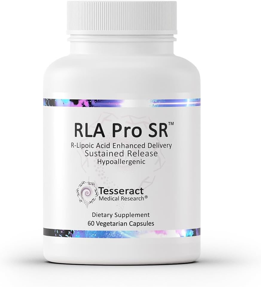 Tesseract RLA Pro SR, Lipoic Acid Supplement, 60 Κάψουλες, Παρατεταμένη-Απαγόρευση R-Λιποϊκό οξύ, Ενισχύει Μιτοχονδριακή & Κυτταρική Ενέργεια, Υποστήριξη Μεταβολισμού Αμινοξέων, Υποαλλεργικό