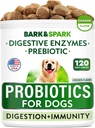 Dog Probiyotik Chews - Gas, Diarrhea, Allergies - Enzymes + Prebiyotiks - Chewable Fiber - Digestion, Immunity - USA Made