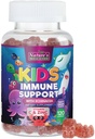 Çocuklar Immune Support Supplement Gummies - Daily Childrens Vitamins C, çinko & Echinacea - Çocuklar için Gummy Immunity Support, Ages 4 and Up, Natural Berry Flavor, Non-GMO, Gluten-Free & Vegan - 120 Gummies