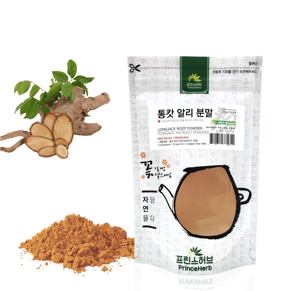 [Medicinal Herbal Tozu] %100 Doğal Longjack Root Toz 통캇알리 Tongkat Ali Root Toz (4oz)