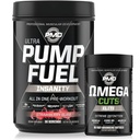 PMD Sports Ultra Pump Insan Yakıtlığı - Pre Workout - Strawberry Slam (30 Hizmet) Spor Omega Cuts Elite Thermogenic Fat Burner (90 Softgels)