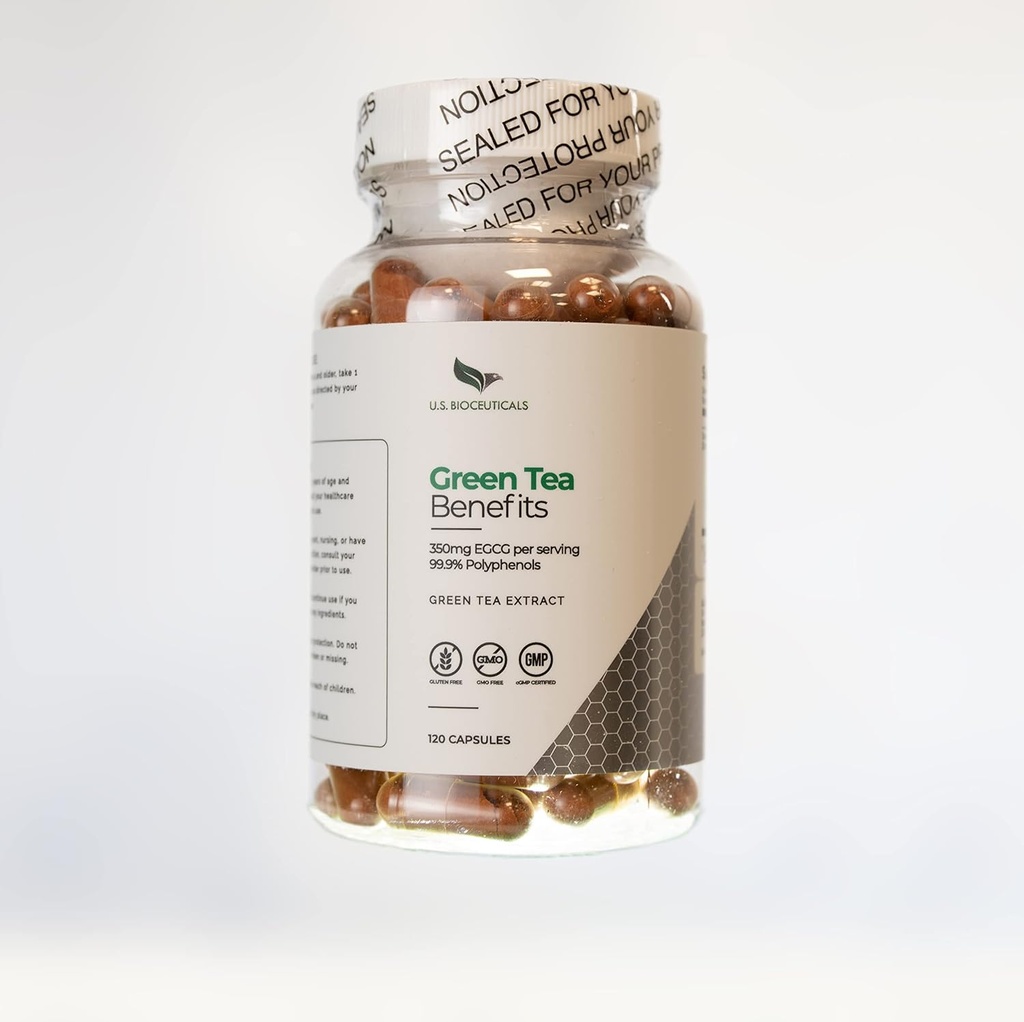 Yeşil Çay Faydaları - Şişe EGCG'nin 350 mg'ı -% 99.9 Polyols - Sağlık Destekleri - 120 Capsules Per Şişe