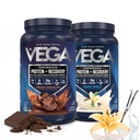 Vega Sport Premium Protein Toz Paketi, Çikolata + Vanilla, Bitki bazlı Protein Toz Post Workout - sertifikalı Vegan, Vejetaryen, Keto-Friendly, Gluten Free, Dairy Free, BCAA Reese