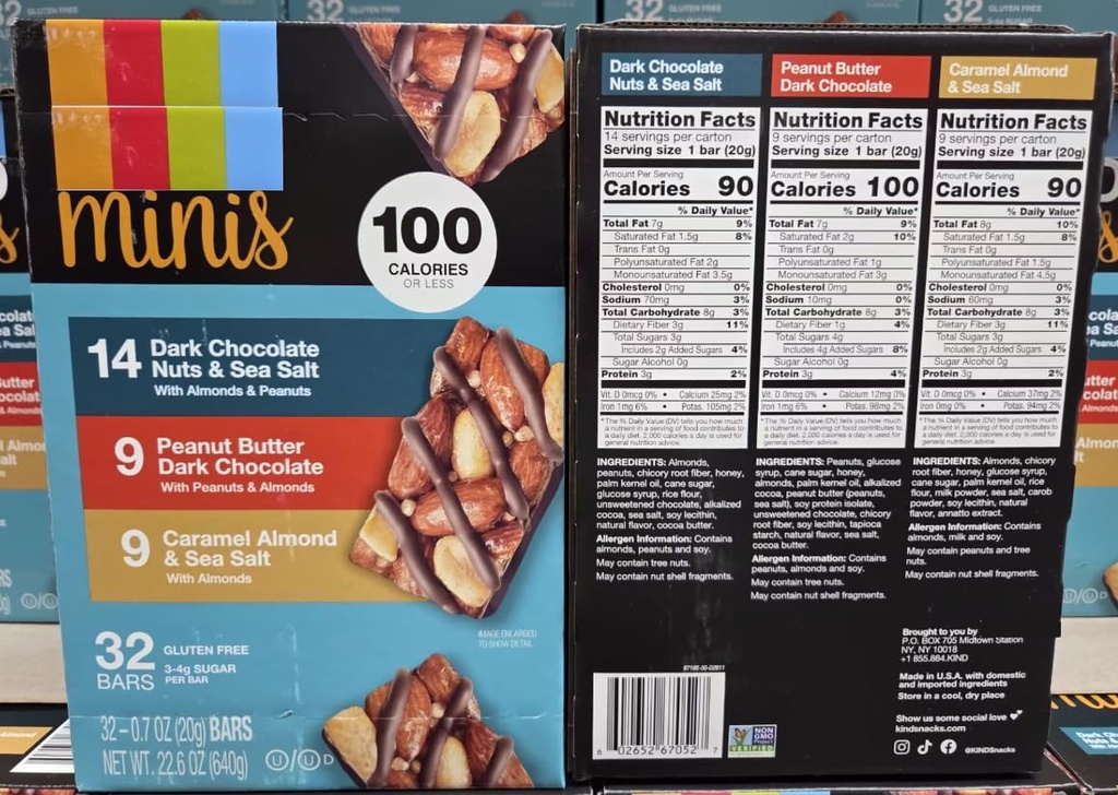 Kind Minis Diversity Pack 32 Bar 22.4oz 640g Box