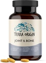 TERRA ORIGIN Ortak ve Bone Health | 120 Tabletler | Calcum D3, Glucosamine, hipnozik asit, Collagen, Tumeric ve Boron | Flexability and Mobility | Women and Men for Men