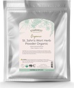 Starwest Βοτανικά Βιολογικά St. John's Wort Powder - Αποξηραμένα βότανα για τσάι, Φτιαγμένα από το λουλούδι Wort του Αγίου Ιωάννη, Υποστηρίζει χαλάρωση, Certified Kosher, μη GMO - Μαζική τσάντα 1 lb