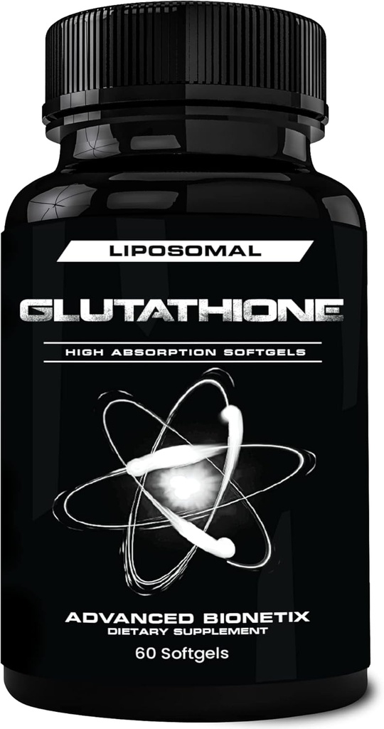 850 mg Liposomal Glutathione Supplement | 60 Total Liposomal Softgels | Antioksi Supplement w/Gluta-IVTM, 100X Abxia Over Toz Glutathione