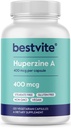 BESTVITE Huperzine A 40006 (120 Vejetaryen Capsules) - No Stearates - Vegan - Non GMO - Gluten Free