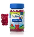 TruBiotics Prebiyotiks & Vitamin C, Sugar-Free Gummies for Digestive & Immune Health Support, Chewable Kids Probiyotik Supplement, Natural Strawberry Flavor, 40 Gummies