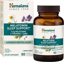 Himalaya Melatonin Υποστήριξη ύπνου με GABA, L-Θεανίνη και μελατονίνη 3mg για υποστήριξη ύπνου και περιστασιακή αϋπνία, 60 κάψουλες, 2 μήνες προσφοράς