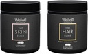 WelleCo, The Skin Elixir + The Hair Elixir, Vegan Beauty Supplements Sche, Saç Büyümesini Teşvik Etmek ve Ayrılmayı Azaltır, Sağlıklı Skin & Collagen Formasyonunu Destekler, 60 Capsules Her Şey