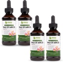 Maxx Herb PAU D'Arco Tincture - Max Strength PAU Darco Extract for Immune Support, Taheebo Tea İç Bark Absorbs PAU Darco Capsules - 4 Şişe, 4 Oz Her (240 Hizmet)