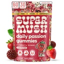 SuperMush Horny Goat Weed Gummies - Horny Goatweatweed for Men & Women with Cordyceps, Reishi & Maca Root - Max kesim Blood Flow, Ignite Feel-Good Vibes & Lasting Energy