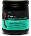 LEGION Elevate Mushroom Supplement Toz - Lions Mane Toz, Reishi Toz & Beta-Glucan- Mushroom Tozu Immune System, Mood & Performance Dutch Chocolate (30 hizmet)