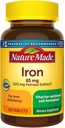 Nature Made Iron 65 mg (from Ferrous Sulfate) Tablets for Red Blood Cell Formation (365 ct.).