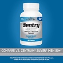 21. Yüzyıl Sentry Senior Men 50Plus Tabletleri, White Unscented 100 Count (Pack of 2)