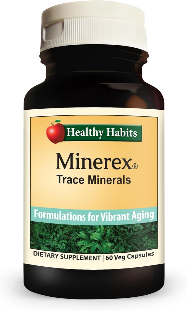 Sağlıklı Alışkanlıklar MINEREX Yüksek Potency Complete Mineral Supplement with Sentramin Plant and Sea Bed Minerals, Senonian Vegetate 60-Count