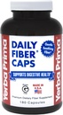 Yerba Prima Daily Fiber Caps - 180 κάψουλες - Διαλυτό & αδιάλυτο συμπλήρωμα διαιτητικών ινών - Cleanse του παχέος εντέρου - Gut Health - Vegan, μη-GMO, Χωρίς γλουτένη