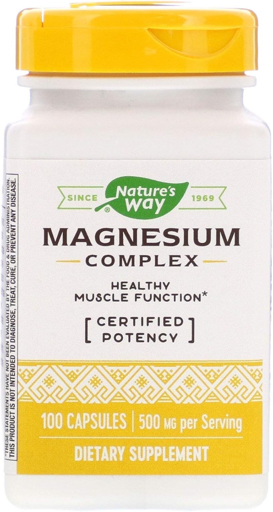 Nature's Way Magnezyum Kompleksi, 100 Capsules, 2 Paket