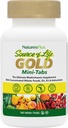 NaturesPlus Life Gold Multivitamin Kaynağı - 180 Mini-Tabs, Pack of 2 - Vitamins D3, B12 & K2 - Vegetarian & Gluten Free - 60 Toplam Hizmetler