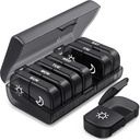 AUVON XL Weekly Pill Organizer 2 φορές την ημέρα, κουτί χαπιών 7 ημέρα με μία πλευρά μεγάλα ανοίγματα για εύκολη χρήση, μαύρο Privacy Protection AM PM υπόθεση χαπιών για φαρμακευτική αγωγή, βιταμίνες, ιχθυέλαια, συμπληρώματα