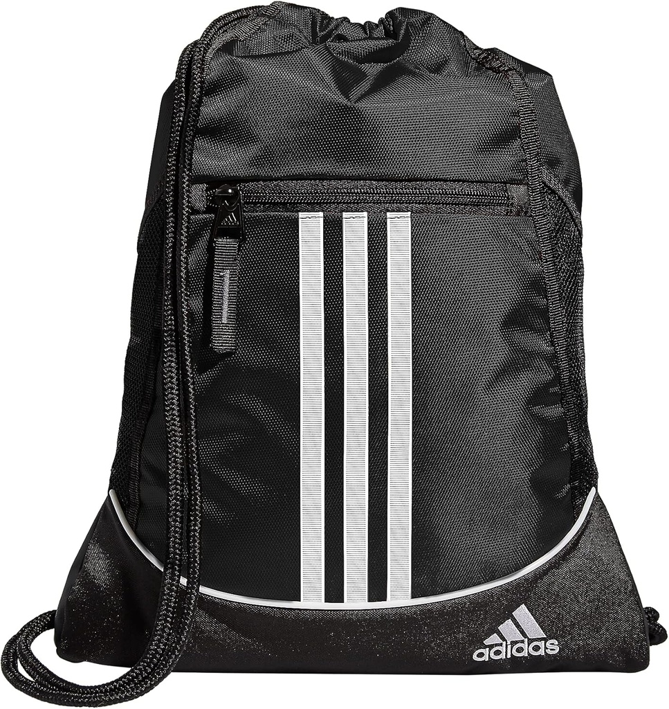 Adidas Alliance Sackpack - Erkekler ve Kadınlar için Küçük Çantayı Çizim, Siyah, Bir Boyut