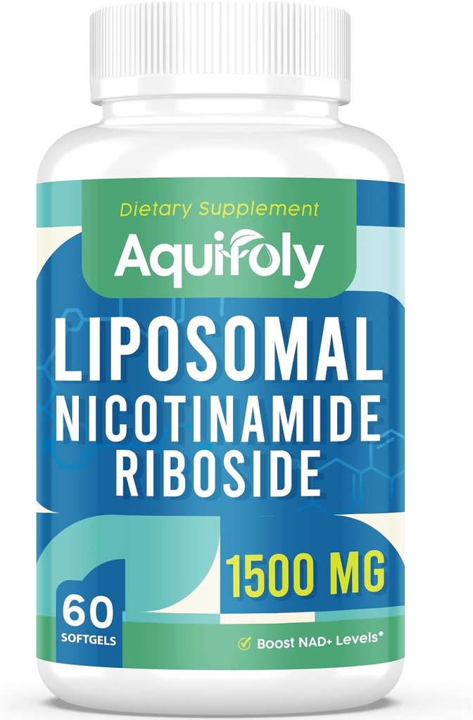 Liposomal Nicotinamid Riboside Supplement 2000 mg with TMG and Pterostilbene for maximum Abpole, Superior to NAD, Boosting NAD+, Hücre Enerji ve Yaş Savunması, 60 Softgels