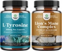 Ücretsiz Form L Tyrosine 1000 mg Odada - Enerji ve Odak Destek ve Gelişmiş Lion's Mane Mushroom