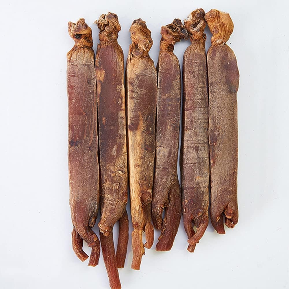 Red Korean Ginseng 15 Yıl Premium Red Koreli Ginsengi,Korean Ginseng Çay Kore Deri,Sugar Free,Korean BTC Stick (100 Grams /0.22 lbs)