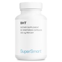 Supersmart - BHT günde 300 mg - Amaylated Hydroxytoluene | Non-GMO & Gluten Free - 90 Vegetarian Capsules