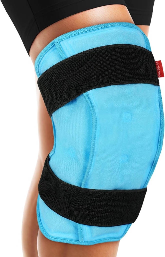 Comfytemp 3D Diz Buz Paketi Hasarlı Reusable Gel, FSA Eable, Diz Cold Pack Brace Physical Therapy for Meniscus Tear, Leg Pain, Change, Arthritis, Muscle Recovery, Surgery Get Well Hediye
