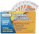 D3 Strips 10 Pack / 2000 IU Oral Dissolvable D3 Vitamin Strips | Peppermint Flavor Melts on Your Tongue in 30 Seconds | Boost Immunity & Advanced mental Focus with Vitamin D3 2000