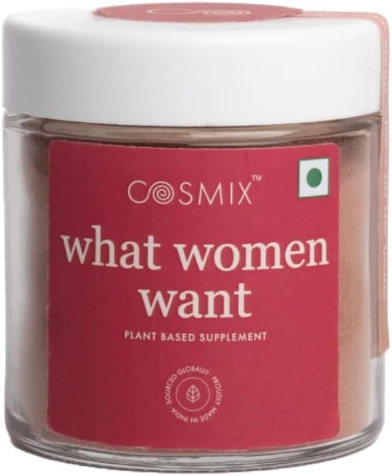 Cosmix Hormonal Health, Ps & PMS, Natural, Plant-Based Superfood Mix with Shatavari, Beetroot & Nettle Leaf| 60 Hizmet, No s/Added Sugar, Vegan 60 Grams (Polonya'nın paketi)