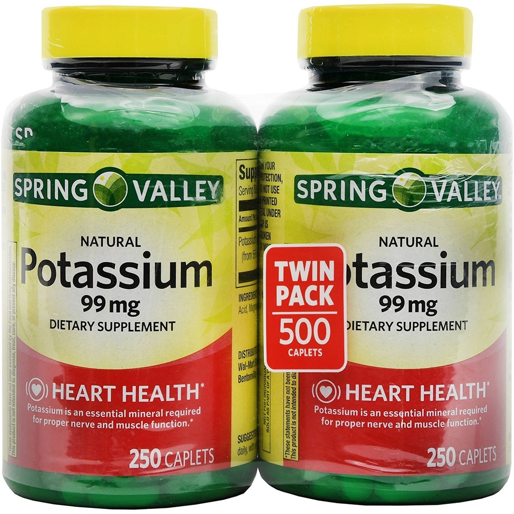 Spring Valley P properties 99 mg from P properties Gluconate 595 mg (250 Count, 2 Pack)